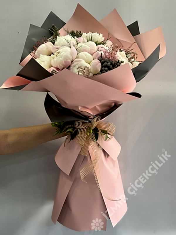 20 Pembe Şakayık Buketi