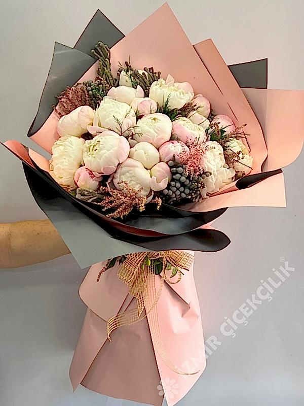 20 Pembe Şakayık Buketi