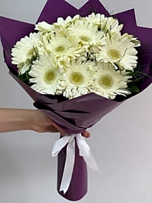 Beyaz Gerbera Buketi